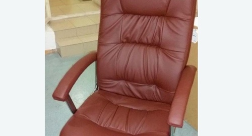Обтяжка офисного кресла. Скопин